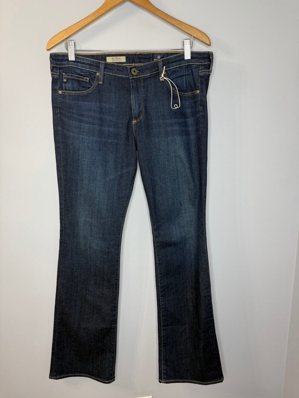 AG Adriano Goldschmied Olivia Skinny Boot Cut Jeans Stretch Sz 31 New